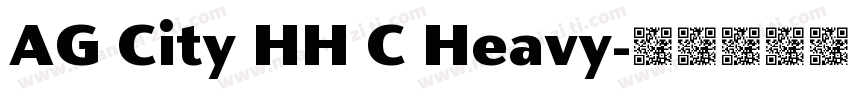 AG City HH C Heavy字体转换